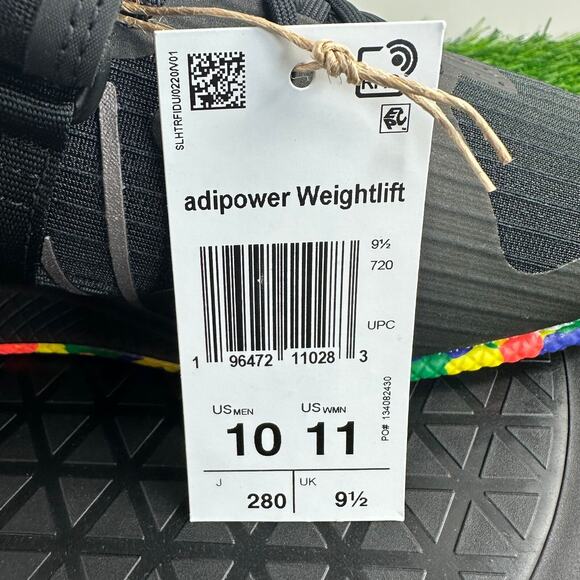 Adidas Adipower Weightlifting 3 Men Size 10 Black Color Sole Shoes IF0534 NEW - Picture 9 of 10